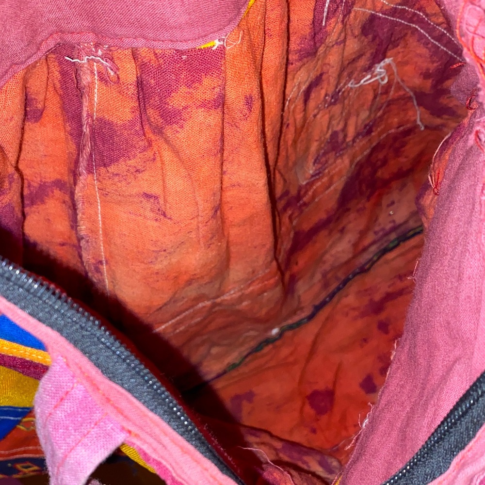 Handmade Colorful Patchwork Tote Bag - Picture 3 of 3